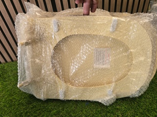 3x Toiletbril Uni, creme